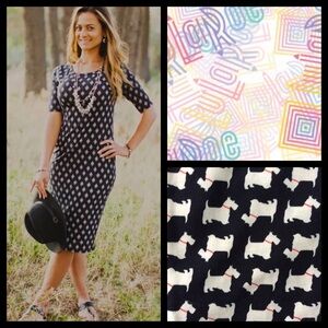 NWOT LuLaRoe Julia Raglan Scottie Dress